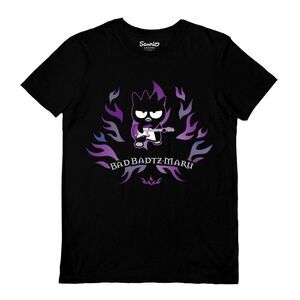 Sanrio Unisex Adult Badtz-Maru Rocker T-Shirt / Black